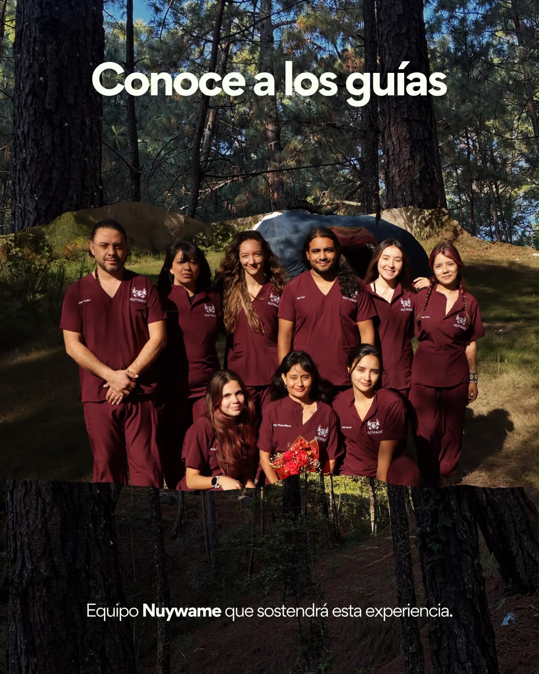 Equipo de guías que acompaña el retiro ORIGEN